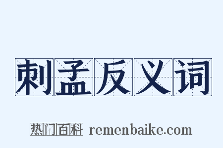 刺孟反义词是什么意思的图片